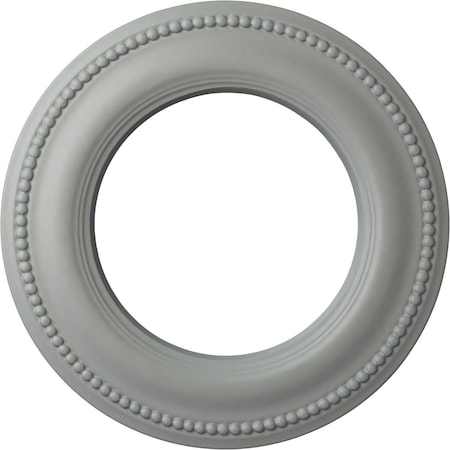 Ekena Millwork Bradford Classic Ceiling Medallion (Canopies up to 8 5/8"), 13"OD x 7 1/2"ID x 3/4"P, Primed White CM13BR